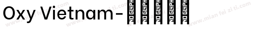 Oxy Vietnam字体转换